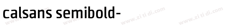 calsans semibold字体转换